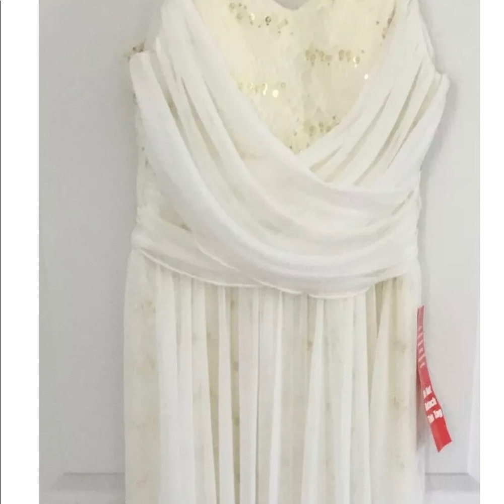 City Triangle wedding strapless dress